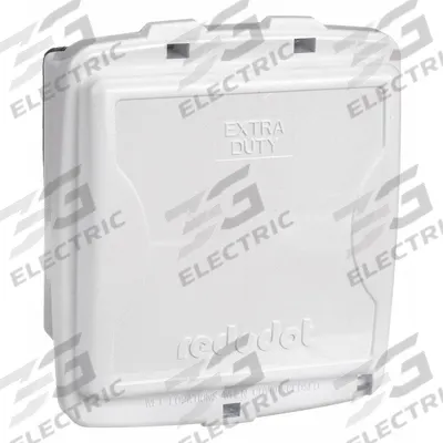 RED DOT While In Use Weatherproof Cover: 2 Gangs, Vertical, Polycarbonate - 2-Gang While-In-Use Weatherproof Covers