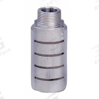 ARROW PNEUMATICS Male Alum Pneumatic Silencer,1/2": 1/2 in NPT, 1 in Hex Size, Stainless Steel (MPN ASQF-4M). Key specifications — attr124412: ARROW PNEUMATICS; attr124418: Aluminum; attr124422: Stainless Steel.