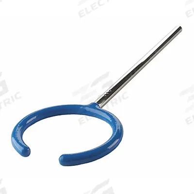 OHAUS Open Ring Clamp: Open Ring Clamp, PVC, 12 7/8 in Overall Lg, 2_3 Prongs - Lab Clamps