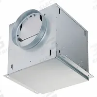 Commercial Fan: 191 cfm @ 0.100 in SP, Round Duct, 8 in Duct Dia, 43 W, Variable Speeds, Horizontal (MPN L150EL). Key specifications — Brand: BROAN; Discharge Direction: Horizontal; Number of Speeds: Variable; Nominal Voltage: 115V AC - Single Phase.