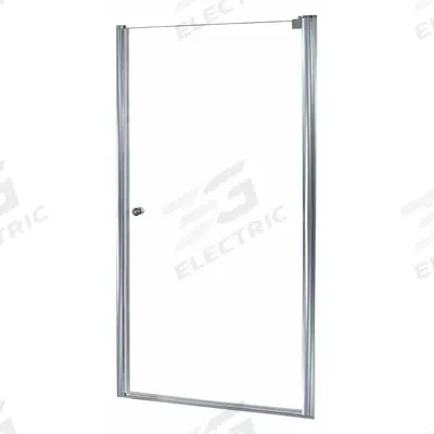 FOREMOST Shower Door: 22 1/2 in Min. Door Wd, 24 1/2 in Max. Door Wd, 72 in Overall Ht - Pivot Shower Doors