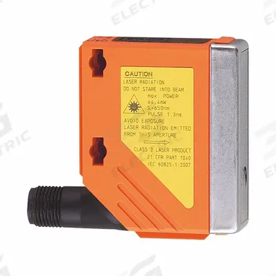 IFM Photoelectric Sensor: Built-in Connector, 4 - Pin M12, 10-30V DC - Rectangular Sensors with Built-in Connectors