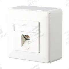 METZ CONNECT Wall Outlet: AP, GD-Zn (Zinc Die-Cast), LSA Terminal Block x RJ45, 45° Mounting Angle (MPN 130C370002-I). Key specifications — Housing Material: GD-Zn (Zinc Die-Cast); Includes Connector: Equipped; Mounting Type: AP; Product Type: Wall Outlet; Connector Color: White; Connection Type: LSA Terminal Block x RJ45.