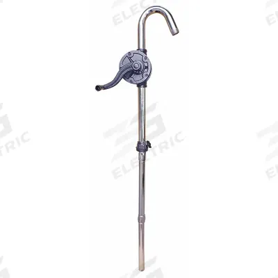 Dayton Hand Pump: Rotary Action, Pump with Spout, Cast Iron Housing, 16 oz per stroke - Rotary-Crank Drum Pumps