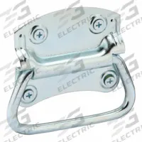 MONROE PMP Folding Pull Handle: Unthreaded Holes, Steel, Silver, 0.34 in (MPN PH-0314). Key specifications — Screw Size: #10; Brand: MONROE PMP; Color: Silver.