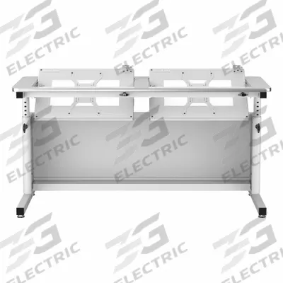 VERSADESK Standing Desk: White, Wood, 60 in Overall Wd, 24 in Overall Dp - Manual Adjustable-Height Desks