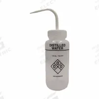 APPROVED VENDOR Wash Bottle: 500 mL, Distilled Water, White, Wide, Std Spout Spout, Colorless (MPN 832J95). Key specifications — Closure Color: White; Vented/Nonvented: Nonvented; Body Color: Colorless; Brand: APPROVED VENDOR; Imprinting Group: Waters.