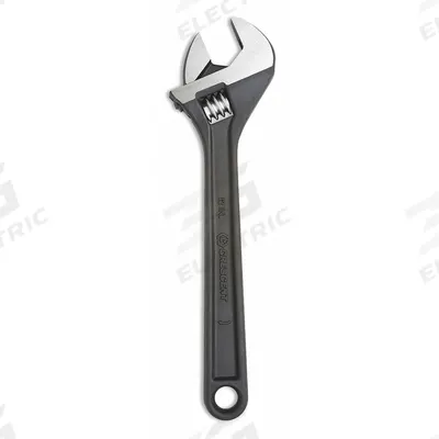 CRESCENT Adjustable Wrench: Alloy Steel, Black Oxide, 12 in Overall Lg - Automatic Locking Adjustable Wrenches