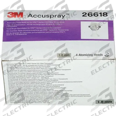 3M Clear Head Refill: Repl Needles, Nozzles & Caps for Air Sprayers, Atomizing Head - Replacement Needles, Nozzles & Caps for Air Sprayers