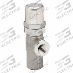PARKER Pressure Control Valve: 10 gpm, 200 psi Max Set, Stainless Steel, 1/2 in NPT (MPN 647B-4-1/2-2). Key specifications — Brand: PARKER.