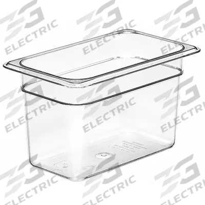 CAMBRO Food Pan: Fourth Size, Rectangular, 3.9 qt Capacity, NSF Certified - Steam Table Pans