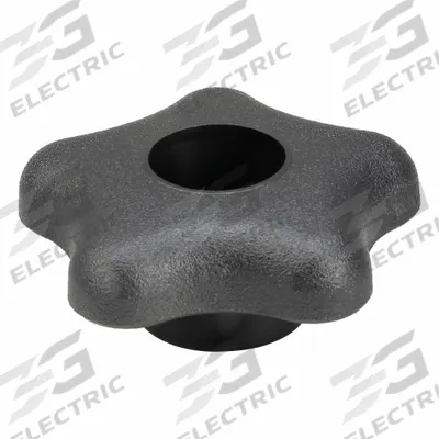 INNOVATIVE COMPONENTS Hand Knob: 5 Point, Plastic, 3/8" Thread, 1 in Thread Lg - Snap-Lock 5-Arm Knobs