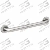 WINGITS Wall Grab Bar: Straight, 24 in Lg, 1 1/2 in Dia, Stainless Steel, Satin, 800 lb Wt Capacity (MPN WGB6SS24). Key specifications — Brand: WINGITS.