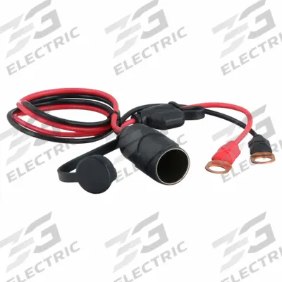 NOCO Power Adapter: Plug Adapter, 3 Connections, 24 in Cord Lg, Black/Red - 12V Auxiliary Plug Adapters