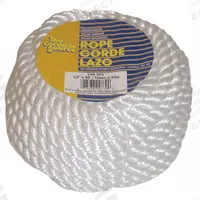 APPROVED VENDOR General Purpose Utility Rope: Twisted, 1/2 in Dia, 905 lb Working Load Limit, Nylon (MPN 339-WA). Key specifications — Brand: APPROVED VENDOR; Rope Type: Dynamic.