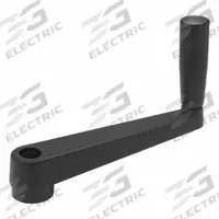 JW WINCO Crank Handle: Aluminum w/ Revolving Plastic Grip, 3/4 in Bore Dia, 6.3 in Handle Lg (MPN 6BB97). Key specifications — Brand: JW WINCO.