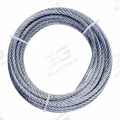 APPROVED VENDOR Wire Rope: Stainless Steel, 6 x 37, 600 lb Working Load Limit, 100 ft Overall Lg (MPN 2TAT7). Key specifications — End Type: Plain; Brand: APPROVED VENDOR.