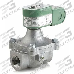 REDHAT Solenoid Valve: 2-Way, Normally Closed, 1/2 in Pipe Size, 120V AC, With Junction Box (MPN K3A542V). Key specifications — Brand: REDHAT; Pipe Size: 1/2 in; Voltage: 120V AC; Coil Enclosure: With Junction Box.
