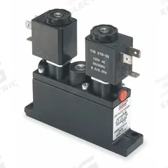 ARO Solenoid Air Control Valve: Alpha, Four-Way / Two-Position, 120V AC, 1/4 in Female NPT, 150 psi (MPN A249SD-120-A). Key specifications — attr1092969: Non-Locking; attr1086920: A249SD-120-A; attr1092977: Solenoid Return.