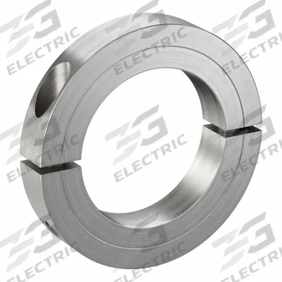 CLIMAX METAL PRODUCTS Shaft Collar: 2-Piece, Inch, Round, Clamp-On, 2 3/4 in Bore Dia - Stainless Steel Recessed-Screw Shaft Collars