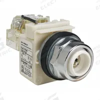 SCHNEIDER ELECTRIC Pilot Light: 30 mm Panel Mounting Size, No Lens Included, LED, 9001K Series (MPN 9001KT38LW). Key specifications — Lens Color: No Lens Included; Series: 9001K; Brand: SCHNEIDER; Includes Push-To-Test: Push-To-Test Included.