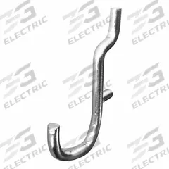APPROVED VENDOR Curved J-Hook, 1-1/2 in: 1/4 in Peg Hole, For 1 in Pegboard Hole Spacing, 50 PK (MPN 787CY5). Key specifications — Finish: Zinc Plated; Color: Silver; Locking System: Snap-On; Mounting Type: Surface; Material: Steel; Brand: APPROVED VENDOR.