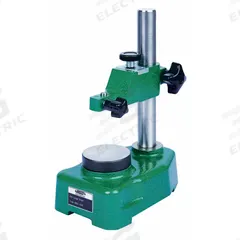 INSIZE Indicator/Comparator Stand: 9-1/64 in x 6.3 in x 1.850 in, 6-5/16 in x 1-55/64 in Base Size (MPN 6862-1002E). Key specifications — attr1183835: 6862-1002E; attr1183837: INSIZE; attr1183838: Dust Cover; attr1183846: Fine Adjust Top (FAT); attr1183840: 6-5/16 in x 1-55/64 in.