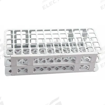 DYNALON Tube Rack: 4 1/4 in Overall Wd, 2 5/8 in Overall Ht, 9 5/8 in Overall Lg - Lab Storage Racks
