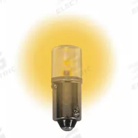 APPROVED VENDOR Compact LED Bulb: LED, Miniature Bayonet (BA9s), (T) Tubular, T3-1/4, 160V AC, Amber (MPN LM10160MB-A). Key specifications — Light Color: Amber; Voltage: 160V AC; Brand: APPROVED VENDOR; Bulb Shape: T3-1/4.