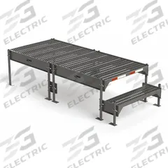 EGA Work Platform: 18 in Platform Ht - Max, 34.6 in x 76.8 in, Steel, 500 lb Load Capacity (MPN CW1-18-2-6). Key specifications — Folding: Not Foldable; Mobility: Stationary; Use Location: Indoor; Brand: EGA; Color: Gray; Exit Direction: Forward; Height Adjustability: Adjustable Height; Includes Handrails: Handrails Not Included.
