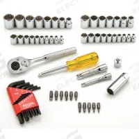 PROTO Socket Wrench Set: 1/4 in, 3/8 in Drive, 65 Piece, 12-Point/6-Point, Metric/SAE (MPN J47065). Key specifications — attr1224269: 1/4 in, 3/8 in; attr1204638: Drive Tools Included; attr1204650: 4 mm to 17 mm; attr1204673: Socket Bits Not Included; attr1204681: Wrenches Not Included; attr1204688: PROTO; attr1206170: Drive Tools.