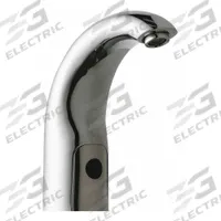 CHICAGO FAUCETS Bathroom Sensor Faucet: HyTronic Contemporary, Cast Brass, Polished Chrome Finish (MPN WWG116.645.AB.1T). Key specifications — Brand: CHICAGO FAUCETS; Includes: Mounting Hardware; Series: HyTronic Contemporary.