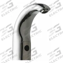 CHICAGO FAUCETS Bathroom Sensor Faucet: HyTronic Contemporary, Cast Brass, Polished Chrome Finish (MPN WWG116.645.AB.1T). Key specifications — Brand: CHICAGO FAUCETS; Includes: Mounting Hardware; Series: HyTronic Contemporary.
