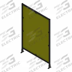 T-Slot Framing System Panel: Stand-Alone, Black, 84 in H x 12 in W x 5 1/2 in D, Mesh (MPN 48244). Key specifications — Finish: Anodized/PVC-Coated; Brand: FAZTEK; Panel Color: Yellow; Panel Type: Mesh; Color: Black; Material: Wire; Mesh Shape: Square; Assembly: Assembled.