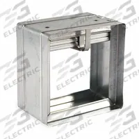 9.75"H-W 3.7"L Square Gravity Fire Dampr: Static, 9 3/4 in H, 9 3/4 in W, 3 3/4 in L, Gravity (MPN 2TGA4). Key specifications — Brand: DAYTON; Blade Type: Curtain; Closure Type: Gravity; Mounting Position: Vertical.