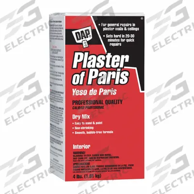DAP Patching Compound: Plaster of Paris, 4 lb Container Size, Bag - Joint Compounds & Plaster