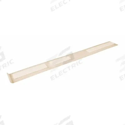 BIRD BARRIER Bird Slide Connector: Plastic, 12 in Ht, 1 1/2 in Wd, 5 ft Lg, Beige, Heavy - Bird Control Slide Connectors