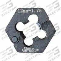 AME Automotive Rethread Die: Thread Repair Die, 1 in Overall Lg, 1 1/8 in Overall Wd, Steel, 1 Die (MPN 31203). Key specifications — Brand: AME; Includes: 1 Die; Material: Steel.