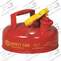 EAGLE Type I Safety Can: For Use With Flammables, 1/2 gal Capacity, Powder Coated Steel, Red (MPN UI4S). Key specifications — Brand: EAGLE.