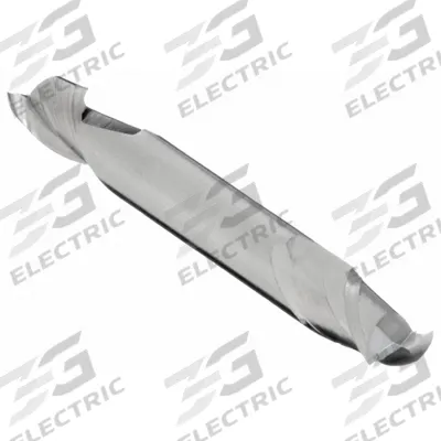 APPROVED VENDOR Square End Mill: Carbide, Double End, 2 Flute, 13/64" Mill Dia, 1/2" LOC - Double-End Carbide Square End Mills