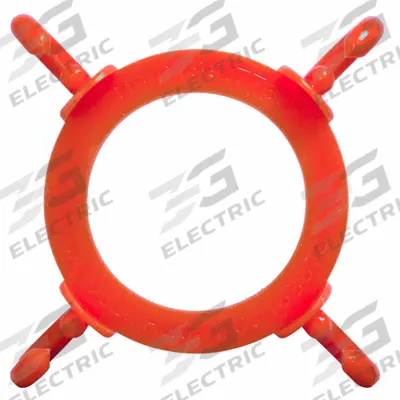 MR. CHAIN Traffic Cone Chain Connector: 1 3/8 in Ht, Plastic, 6 3/4 in Dia - Traffic Cone Connectors