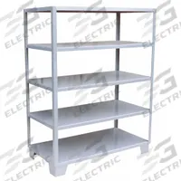 JAMCO Metal Shelving: Medium-Duty, Standalone, 48 in x 18 in, 66 in Overall Ht, 5 Shelves, Steel (MPN WN148GP). Key specifications — Brand: JAMCO; Finish: Painted; Color: Gray.
