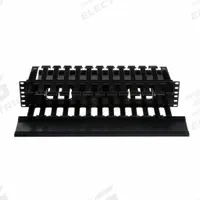 PANDUIT Horizontal Dual-Sided Manager: Horizontal, 2 U, Dual Side Sides, 8 7/8 in Overall Dp, Black (MPN WMPH2E). Key specifications — Color: Black; Includes: Bend Radius Clips; Orientation: Horizontal; Brand: PANDUIT; Material: Plastic; Number of Sides: Dual Side; Product Type: Dual-Sided Manager.