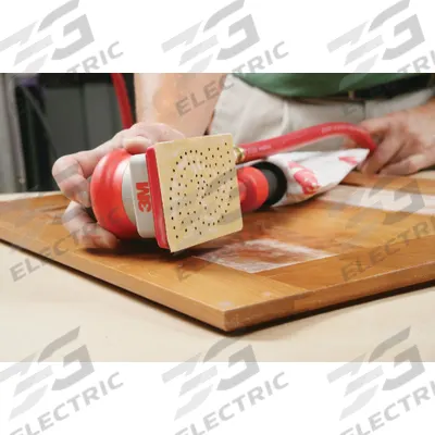 3M Air Sander: Orbital, 0.2 hp, 17 scfm, Central Vacuum, 10,000 RPM Max - Sheet Sanders