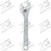 CHANNELLOCK Adjustable Wrench: Alloy Steel, Chrome, 12 in Overall Lg, 1 1/2 in Jaw Capacity (MPN 812W). Key specifications — attr309359: Chrome; attr324924: CHANNELLOCK; attr309358: Alloy Steel.