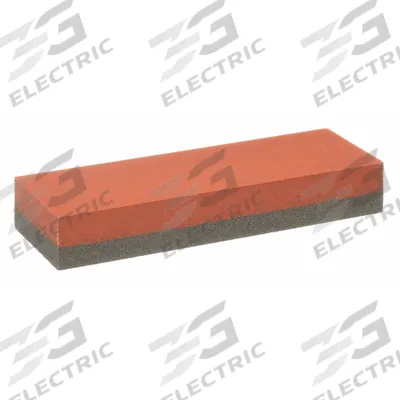 NORTON Combination Grit Benchstone: 6 in L x 2 in W x 1 in H, Aluminum Oxide - India Dual-Grit Oilstones