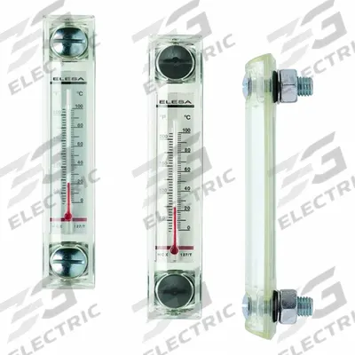 ELESA Oil Level Gauge: 161 mm Body Ht, 3 1/4 in Sight Ht, M10 Metric Male - Closed High-Pressure Oil Level Gauges