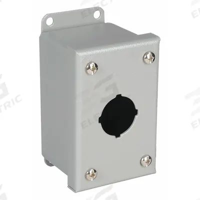 WIEGMANN Push Button Enclosure: 30mm, 1 Holes, Carbon Steel - Enclosures for 30mm Operators
