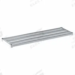 NEW AGE INDUSTRIAL Shelf: 60 in x 18 in, Ventilated Shelf, 1,100 lb Shelf Capacity, 13 ga, Silver (MPN C1860HD). Key specifications — Color: Silver; Brand: NEW AGE INDUSTRIAL.
