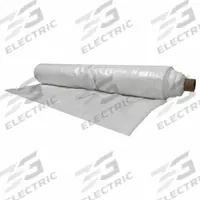AMERICOVER Reinforced Plastic: Extra Heavy Duty, 10 mil Thick, 20 ft Wd, 100 ft Lg, White (MPN DS10FR20). Key specifications — Color: White; Material: Fire Retardant Polyethylene; Standards: NFPA 701; Brand: AMERICOVER; Fire-Resistant: Yes.